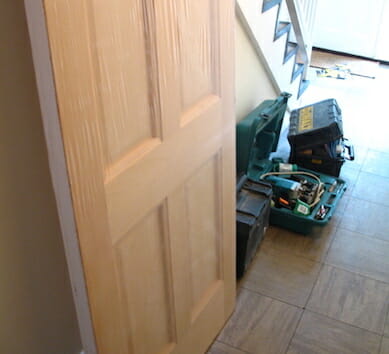 Door and tools for installation